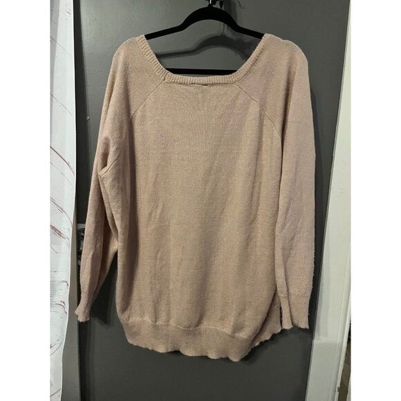 Torrid size 3 super soft sweater shirt top pink hearts - Picture 4 of 4